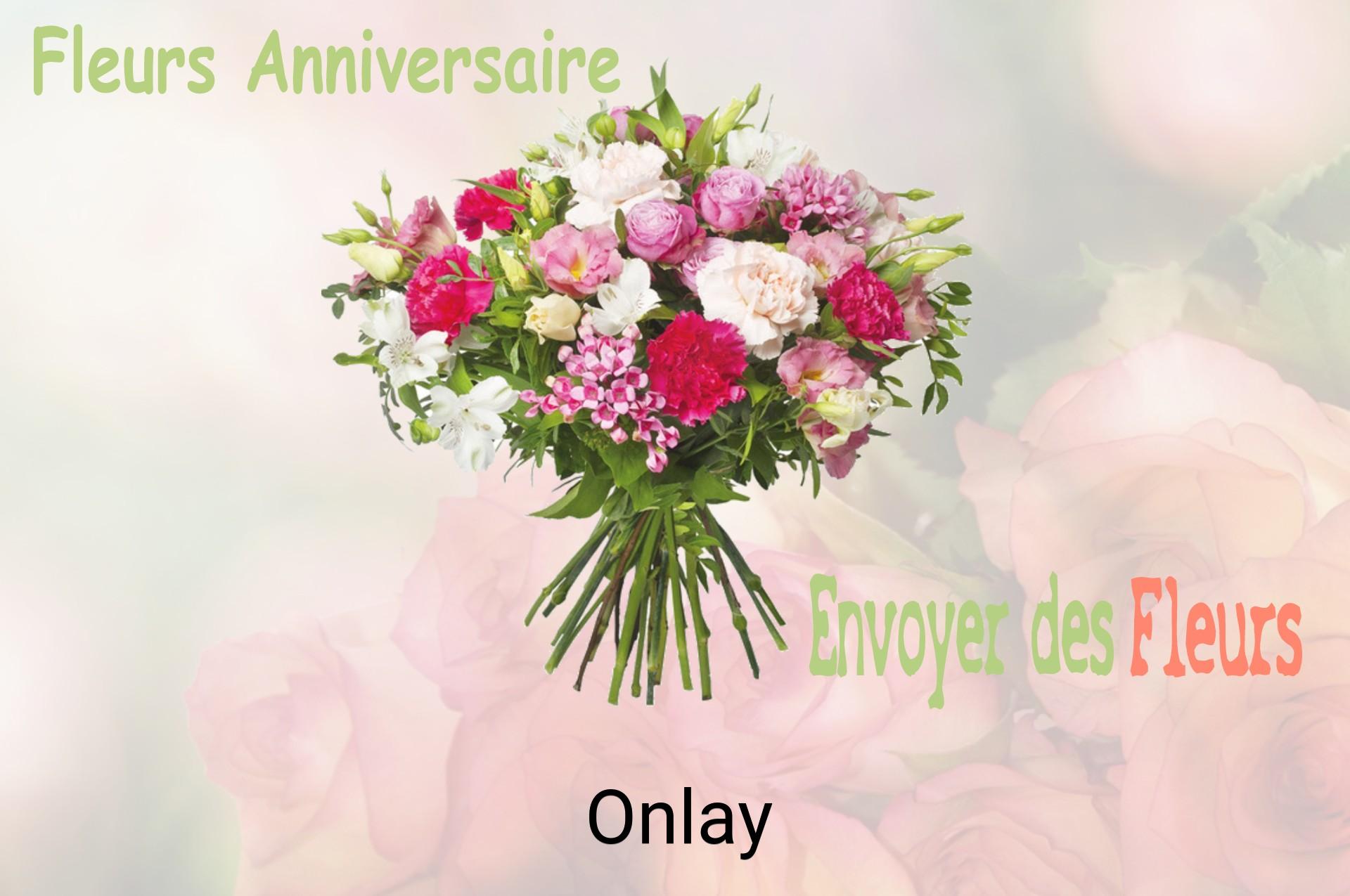 Bouquet de fleurs d’anniversaire livré à Onlay