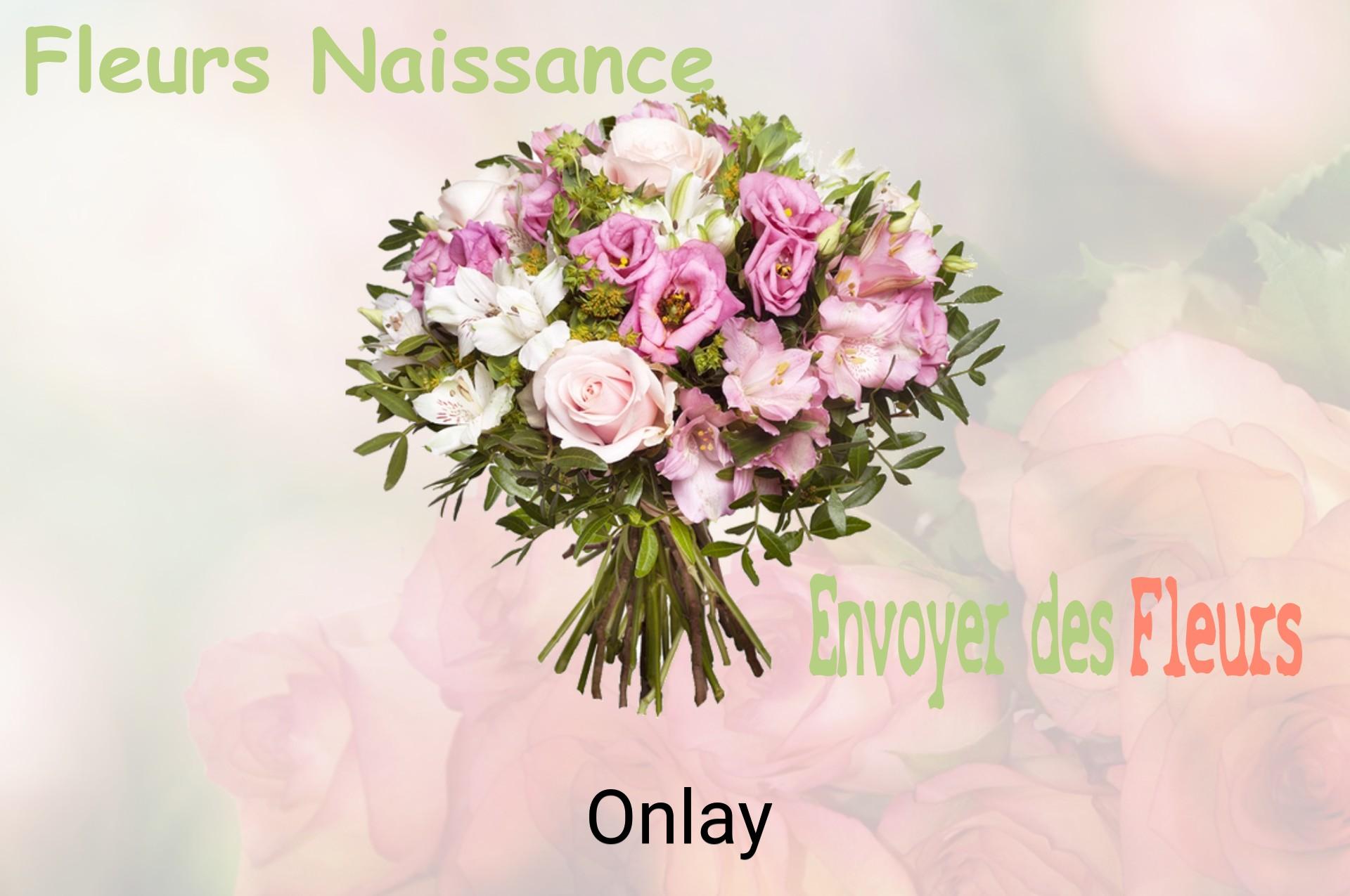 Bouquet de fleurs de naissance livré à Onlay